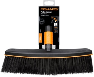 Matura de gradina Fiskars QuikFit, 38 cm, Borste din plastic, NegruPortocalie, 1001416 - Img 6
