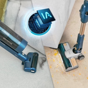 Matura pentru aspirator fara fir Cecotec Conga Rockstar 11500 Odyssey Station Connected IA Max 300AW 800W Inteligenta artificiala Aplicatie Durata de  - Img 8