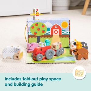 Melissa Doug Blockables Set Ferma 56 Piese Constructie Creativa FSC - Img 8