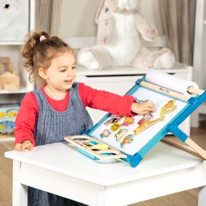 Melissa & Doug joc magnetic pentru copii de la 2 ani, cu figurine magnetice de animale, 20 de animale - Img 2