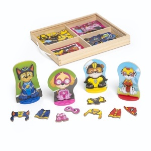 Melissa Doug PAW Patrol Set Magnetic din Lemn 64 Piese Figurine si Accesorii
