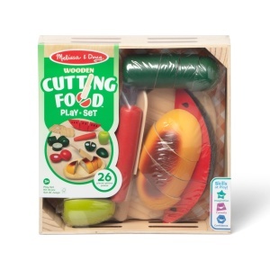 Melissa Doug Set Alimente din Lemn pentru Taiat 26 Piese Joc de Rol pentru Copii 3 - Img 3