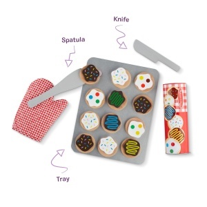 Melissa Doug Set de Biscuiti din Lemn 30 Piese pentru Copii 3 ani - Img 6
