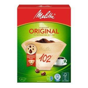 Melitta Filtertuten Original 102 Naturbraun 80 bucati hartie AromaPor FSC