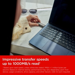 Memorie USB SanDisk Extreme PRO 256 GB, viteze de pana la 1000 MBs, USB Type-C - Img 3