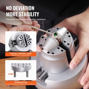 Menghina rotativa profesionala VEVOR JH-N5YC002BP, diametru 127 mm, deschidere maxima 98 mm, otel cromat - Img 3