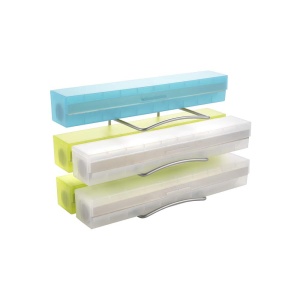 Metaltex Folienrollenspender Metallicgrau Organizator Bucatarie 12x14x15 cm - Img 3