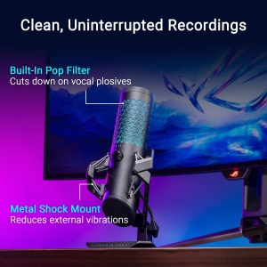 Microfon Gaming ASUS ROG Carnyx RGB Negru Streaming si Podcast 192 kHz24 Bit - Img 5