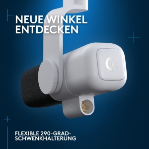 Microfon Gaming Logitech G Yeti Studio XLR ClearAmp Alb - Img 5