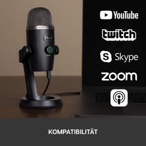 Microfon USB Blue Yeti Nano Negru Premium pentru Streaming si Podcasting - Img 11