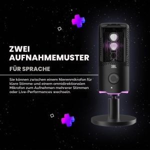 Microfon USB JBL Quantum Stream, Condensator, Negru - Img 4