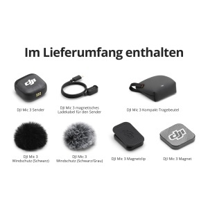 Microfon wireless DJI Mic 3, 2 transmitatoare, 1 receptor, adaptare la diverse dispozitive - Img 9