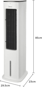 Midea Silent Air Cooler Pro 4-in-1 55W 5L Alb Telecomanda si Timer - Img 8