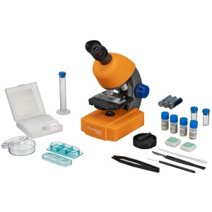 Mikroscop Bresser Junior 40x-640x cu iluminare LED, transportabil si accesorii incluse - Img 4