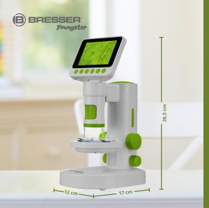 Mikroscop digital Bresser Youngster pentru copii, 11,4x-129,8x, cu ecran LCD de 3,5 inch - Img 6