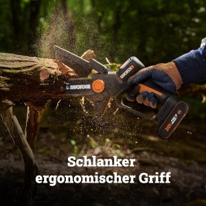 Mini-Catenasa cu acumulator WORX WG327E, 20V, 15cm, motor fara perii - Img 4