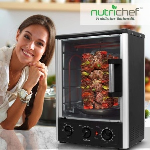 Mini Cuptor Electric NutriChef 23L cu Rotisor, Functie Grill si Timer - Img 8