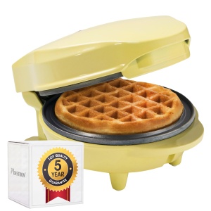 Mini Waffeleisen Bestron AMW500V, 550W, Antiaderent, Galben