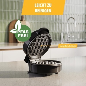 Mini Waffeleisen Tristar WF-2109, 550 W, Antiaderent, Compact - Img 6