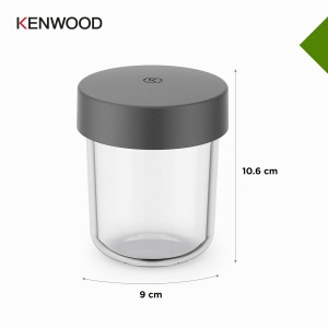 Mini Zerkleinerer Kenwood KAG30.000GY, 100ml, accesorii din sticla, inox - Img 3