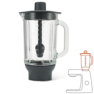 Mixer cu sticla Kenwood KAH359GL, 1.6L, rezistent la caldura, AnthrazitSilver