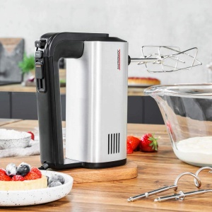 Mixer de mana Gastroback 40983 500W 5 trepte de viteza Turbo accesorii versatile argintiunegru - Img 4