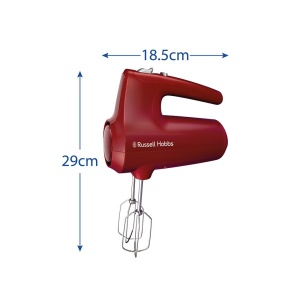 Mixer de mana Russell Hobbs Desire 27152-56 350W 5 trepte viteza Rosu - Img 8