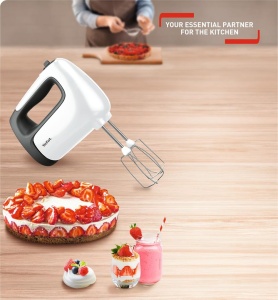Mixer de mana Tefal PrepMix HT4611 500W AlbNegru Turbo 5 viteze - Img 9