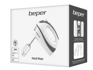 Mixer electric Beper P102SBA100, 300W, 5 viteze Turbo, albgri - Img 6