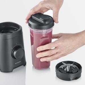 Mixer Severin SM 3743 320W 2 recipiente 600ml negru - Img 4
