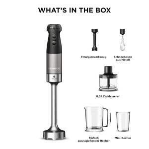 Mixer vertical Kenwood Triblade XL Pro HBM80.322BK, 1200W, accesorii incluse - Img 7