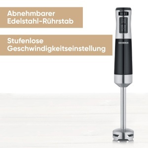 Mixer vertical SEVERIN SM 3772, 600W, cu accesorii, negruinox - Img 2