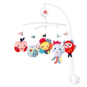 Mobil muzical Fehn COLOR Friends cu melodie Traumerei, 40 cm, pentru bebelusi