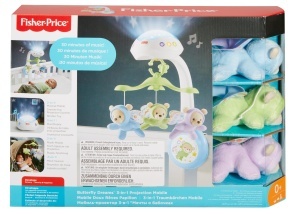 Mobile pentru bebelusi Fisher-Price CDN41, cu muzica, lumini si animale plush - Img 7