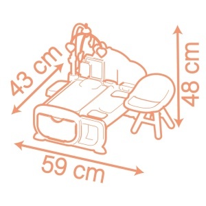 Mobilier pentru papusi Smoby Baby Nurse Cocoon 3-in-1 cu 16 accesorii, pentru papusi de pana la 42 cm - Img 6