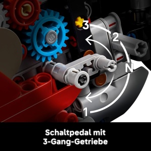 Model LEGO Technic Ducati Panigale V4 S, motocicleta, detalii autentice, rosu - Img 4