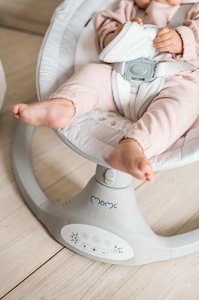 MoMi KENANI Leagan pentru copii 9 kg Bluetooth si telecomanda cu protectie solara si plasa impotriva insectelor - Img 18