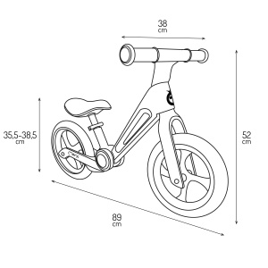 Momi NORU Bicicleta fara pedale copii 2 ani pliabila roti EVA 12 greutate 3 kg - Img 7