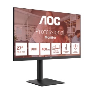 Monitor AOC U27E4CV 27 inch UHD, 4K, USB Hub, cu suport ajustabil