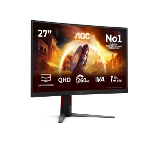 Monitor Curbat AOC CQ27G4Z2, 27 inch, WQHD, 250Hz, Negru
