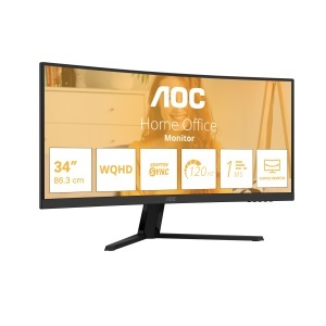 Monitor Curbat AOC CU34B3E 34 Zoll UW-QHD, 120Hz, Negru