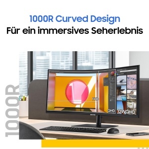 Monitor Curbat Samsung ViewFinity S65UC, 34 inch, 3440 x 1440 pixeli, 100 Hz - Img 5