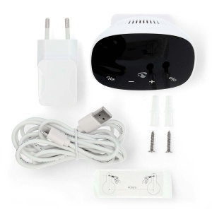 Monitor de calitate a aerului SmartLife Nedis - Wi-Fi, display LED, CO2, umiditate, temperatura, negru - Img 6