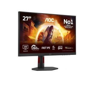 Monitor Gaming AOC Q27G4ZR 27 inch WQHD, 260Hz, IPS, Negru