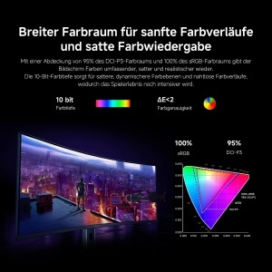 Monitor Gaming Curbat Xiaomi C34WQDA-RGGL, 34 Zoll, 180Hz, 1ms - Img 8