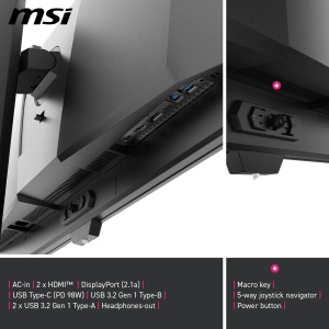 Monitor Gaming MSI MPG 271QRDE QD-OLED X50, 27 inch, 500Hz, 0,03ms - Img 6