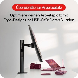 Monitor LG UltraFine Ergo 32UN880K, 32 inch, 4K UHD, USB-C, Negru - Img 5
