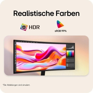 Monitor LG UltraWide 34U601B-B 34 inch Curbat UWQHD 120Hz Negru - Img 2