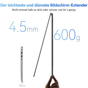 Monitor portabil Blackview SCM6, 14 FHD, 600g, design ultra-subtire - Img 2