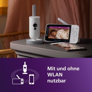 Monitor video pentru bebelusi Philips Avent SCD95126 HD Camera Infrarosu Aplicatie Baby Monitor - Img 2